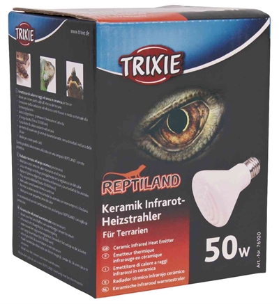 Reptiland Keramische Infrarood Warmtestraler 7,5X7,5X10 Cm 50 Watt