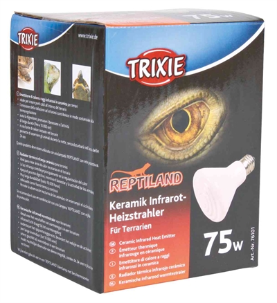 Reptiland Keramische Infrarood Warmtestraler 7,5X7,5X10 Cm 75 Watt