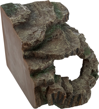 Reptiland Hoekrots Regenwoud Met Schuilplaats En Platform 26X26X20 Cm