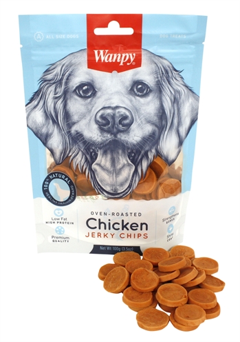 Oven-Roasted Chicken Jerky Chips 100 Gr