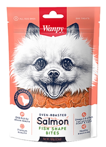 Oven-Roasted Salmon Fish Shape Bites 100 Gr