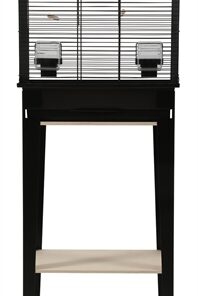 Vogelkooi Chic Loft Met Meubel Zwart 124X44,5X28 Cm