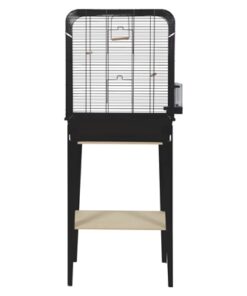 Vogelkooi Chic Loft Met Meubel Zwart 134X53,5X33,5 Cm