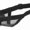 Muilkorf Polyester Met Gaas Inzet Zwart L-Xl 24-34 Cm