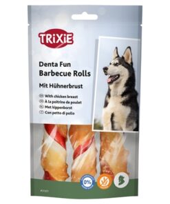 Denta Fun Barbecue Chicken Chewing Rolls 12 Cm 3 St 105 Gr