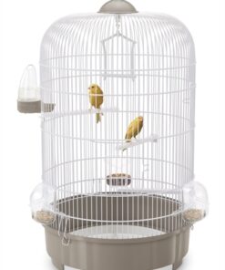 Vogelkooi Luna Taupe / Wit 40X40X65,5 Cm