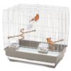 Vogelkooi Irene 3 Taupe / Wit 50X30X48 Cm