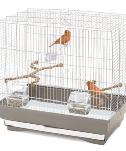 Vogelkooi Irene 3 Taupe / Wit 50X30X48 Cm