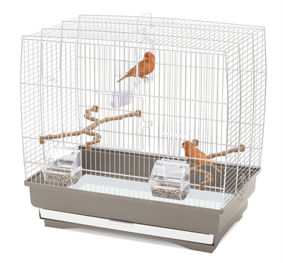 Vogelkooi Irene 3 Taupe / Wit 50X30X48 Cm