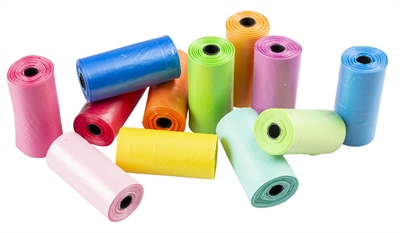 Poepzakjes Regenboog Kleuren 12X15 St