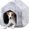 Hondenmand / Kattenmand Huis Nando Lichtgrijs 40X40X45 Cm