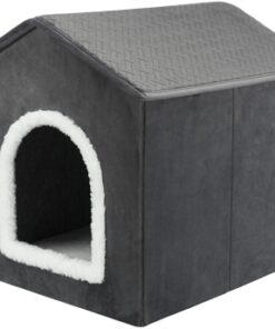 Hondenmand / Kattenmand Huis Livia Grijs / Wit 38X41X44 Cm