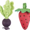Speelbal Set Biet / Aardbei Hout / Loofah 6/9 Cm
