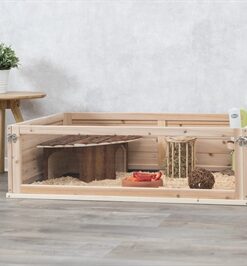 Indoor Ren Cavia Hout / Plexiglas 100X60X30 Cm