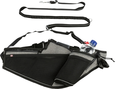Joggingriem Met Lijn Grijs / Zwart 115-150X2 Cm / 70-130X23 Cm