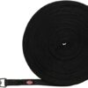 Hondenriem Sleeplijn Met Rubber Bekleed Zwart 15 Mtrx1,5 Cm