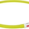 Lichtgevende Halsband Hond Usb Siliconen Oplaadbaar Groen 70X1 Cm