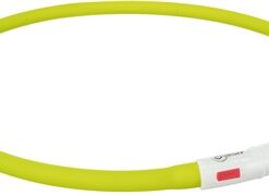 Lichtgevende Halsband Hond Usb Siliconen Oplaadbaar Groen 70X1 Cm