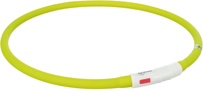 Lichtgevende Halsband Hond Usb Siliconen Oplaadbaar Groen 70X1 Cm