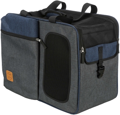 Hondentas Rugzak Tara 2 In 1 Grijs / Blauw 50X25X38 Cm
