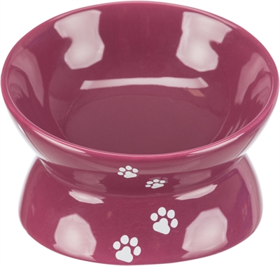 Voerbak / Waterbak Verhoogd Bordeaux / Bes 13 Cm 4 St