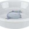 Voerbak / Waterbak Boze Kat Grijs 13 Cm 250 Ml