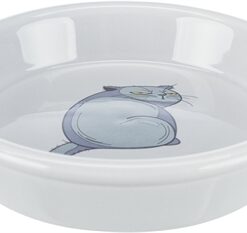 Voerbak / Waterbak Boze Kat Grijs 13 Cm 250 Ml