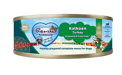 Hond Vers Vlees Kalkoen Graanvrij 24X95 Gr