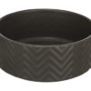 Voerbak / Drinkbak Wave Keramiek Grijs 20 Cm 1,6 Ltr
