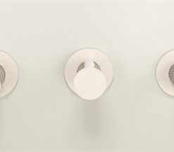 Set 3 Muurlandschap 3 Sisal Treden Wit / Grijs 22X18X18 Cm