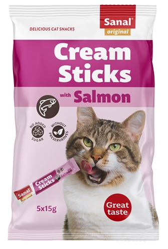Cream Sticks Kat Zalm 5X15 Gr