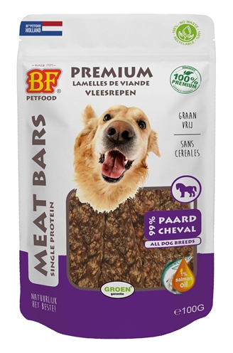 Petfood Meat Bars Paard 100 Gr