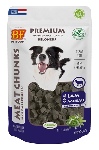 Petfood Meat Chunks Lam 200 Gr