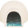 Hamster Iglo Met Koelplaat Keramiek Wit 15X13X9 Cm