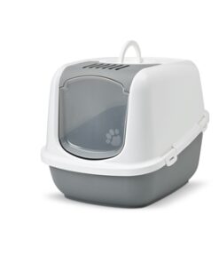 Kattenbak Nestor Jumbo Koudgrijs / Wit 66,5X48,5X46,5 Cm