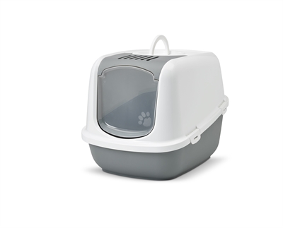 Kattenbak Nestor Jumbo Koudgrijs / Wit 66,5X48,5X46,5 Cm