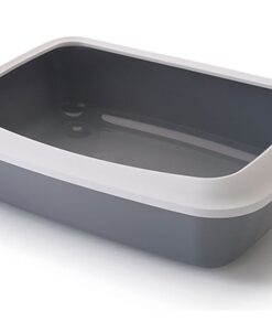 Kattenbak Iriz Met Rand Koudgrijs / Wit 42X31X12,5 Cm