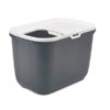 Kattenbak Hop In Antraciet / Wit 58,5X39X39,5 Cm