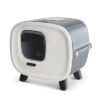 Kattenbak Mira Deluxe Antraciet / Wit 55,5X44X49,5 Cm