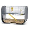 Hamsterkooi Geneva Antraciet / Zilver 60X29X44 Cm
