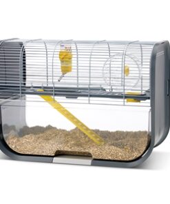 Hamsterkooi Geneva Antraciet / Zilver 60X29X44 Cm
