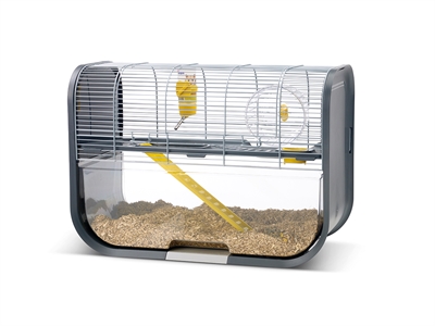 Hamsterkooi Geneva Antraciet / Zilver 60X29X44 Cm