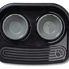 Butler Voerstation Happy Planet Zwart 45X36X8 Cm