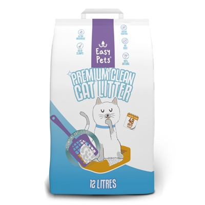 Premium Clean White Bentonite Kattenbakvulling 12 Ltr