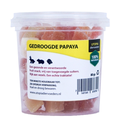 Gedroogde Papaya 80 Gr