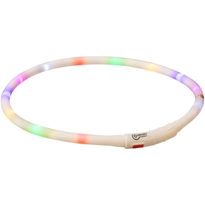 Lichtgevende Halsband Hond Usb Siliconen Oplaadbaar Meerkleurig 70X1 Cm