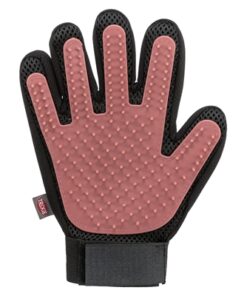 Vachtverzorgingshandschoen Mesh-Materiaal / Tpr Roze / Zwart 16X24 Cm
