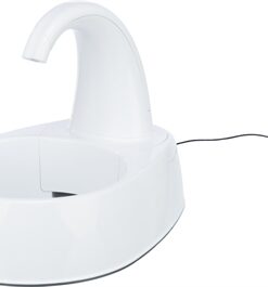 Drinkfontein Curved Stream Kunststof Wit 25X35X24,5 Cm 2,6 Ltr