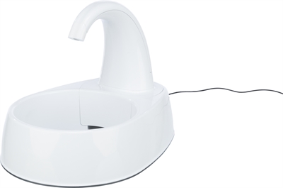 Drinkfontein Curved Stream Kunststof Wit 25X35X24,5 Cm 2,6 Ltr