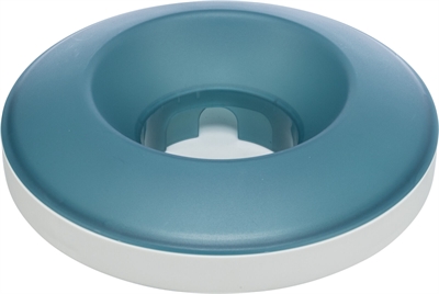 Slowfeeding Rocking Bowl Kunststof / Tpr Grijs / Blauw 23X23 Cm 500 Ml